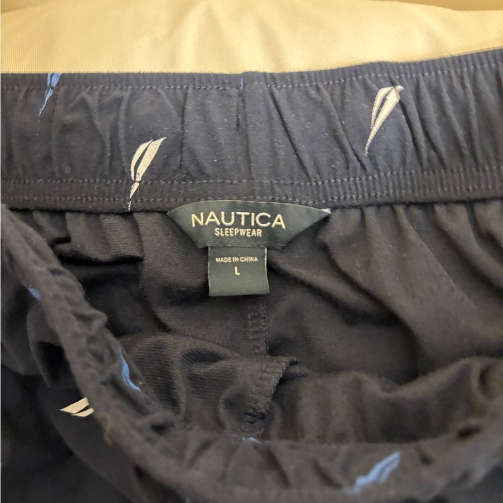 Nautica Sleepwear blue drawstring Pants Sz L - Picture 2 of 3